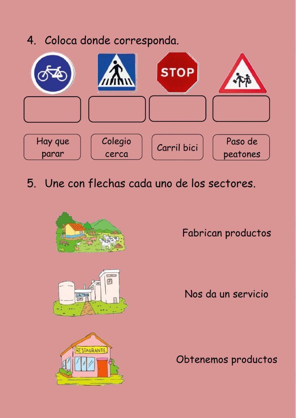 La localidad y las profesiones