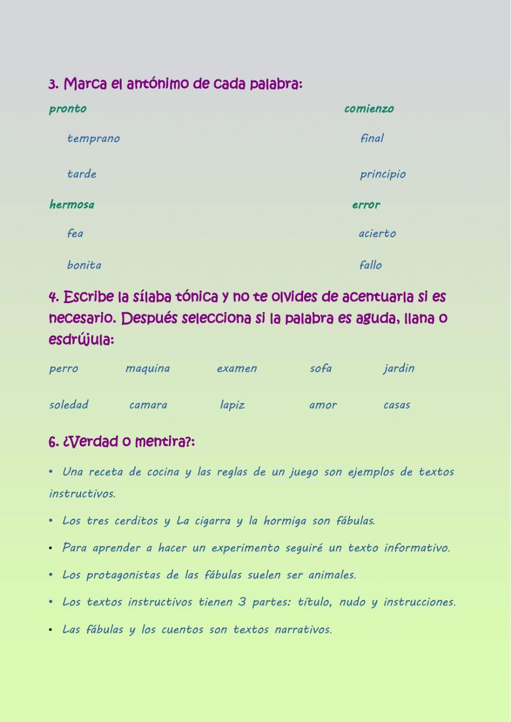Repaso 4º 1r trimestre