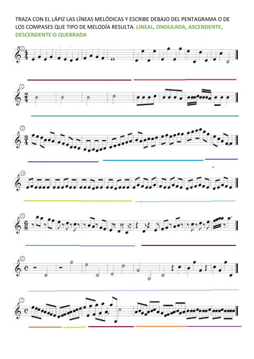 Líneas melódicas
