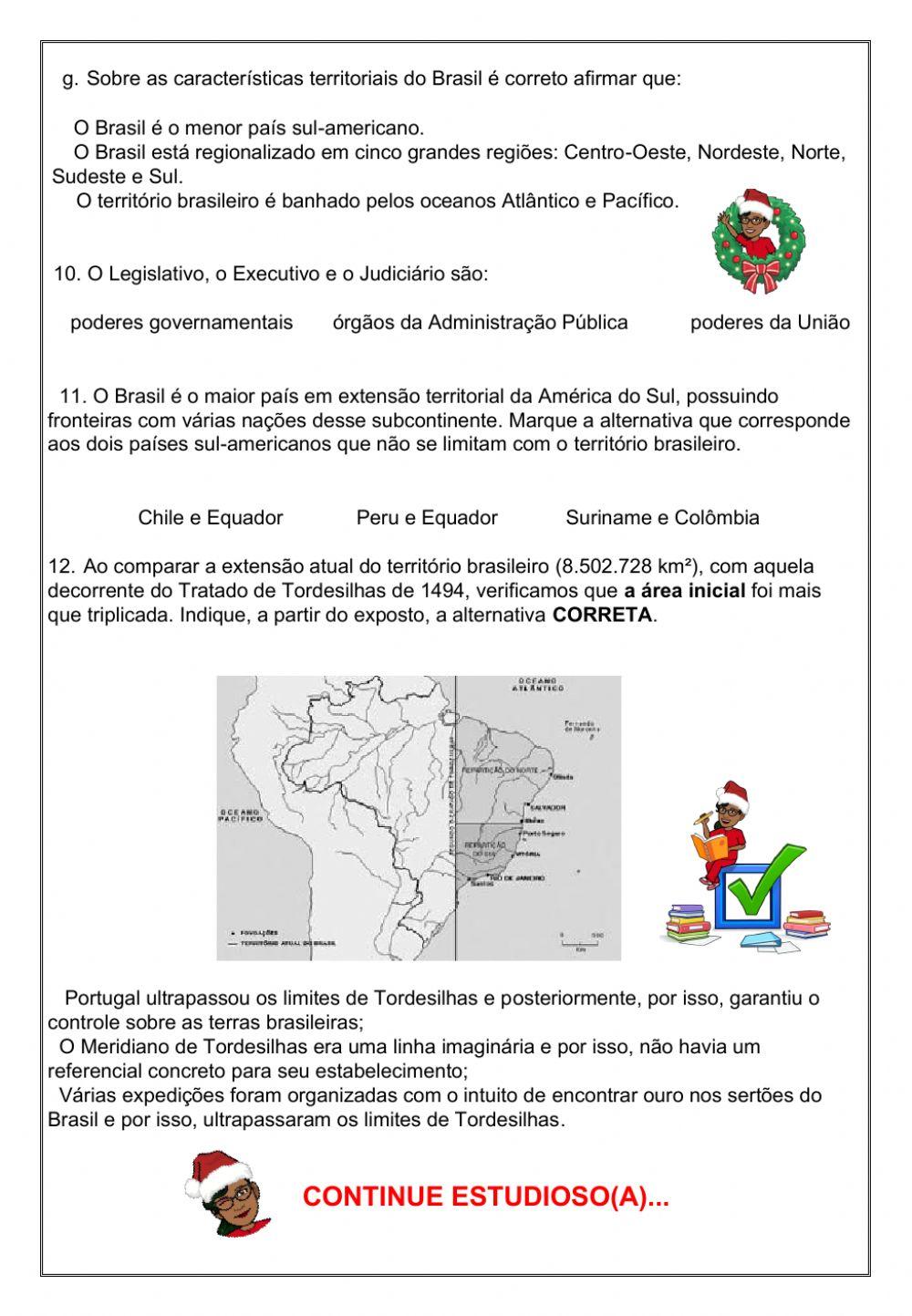 Estudando o território brasileiro. Estudando o território brasileiro.