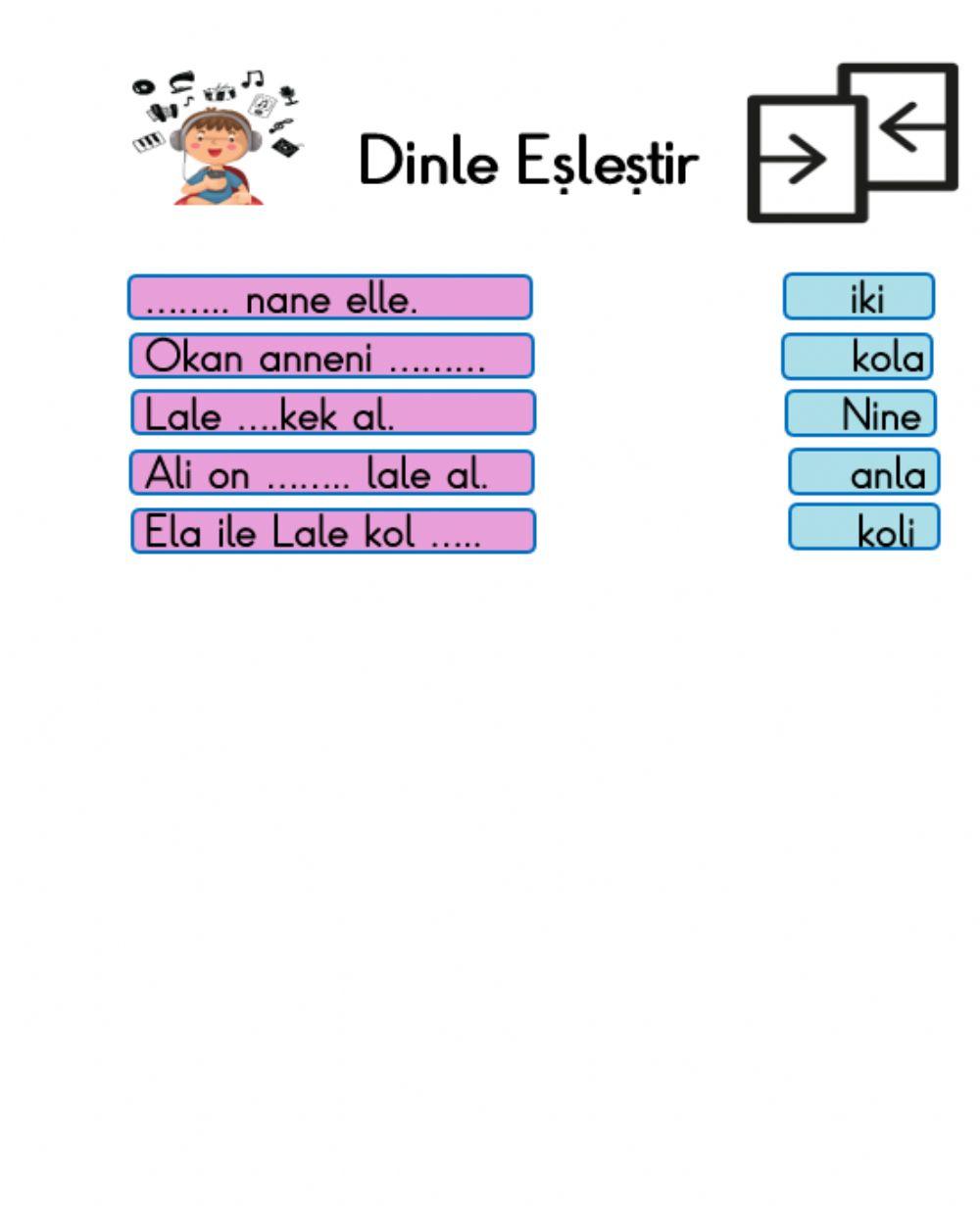 1.sinif di̇nle - eşleşti̇r-2
