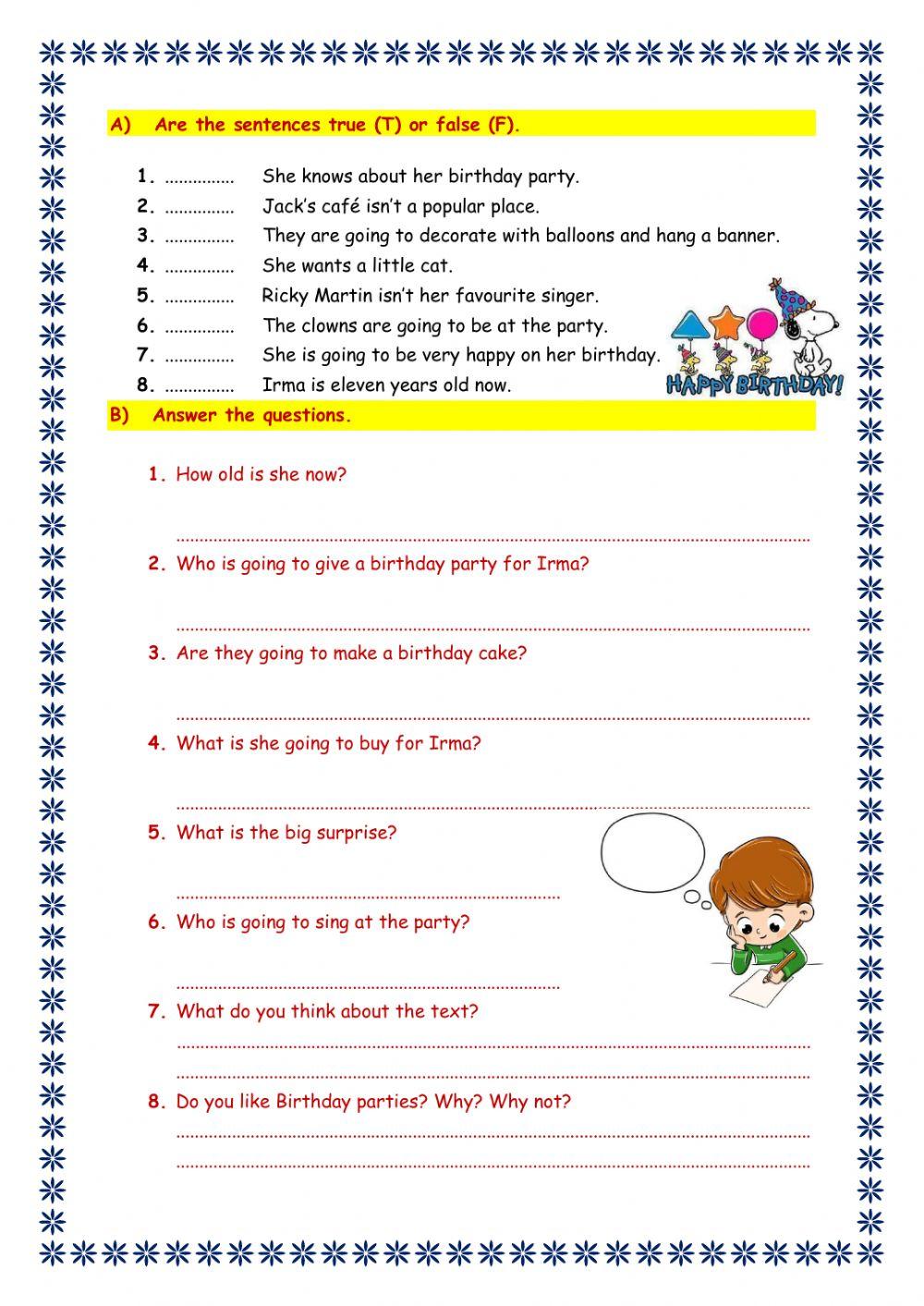 Reading - Let's have a party