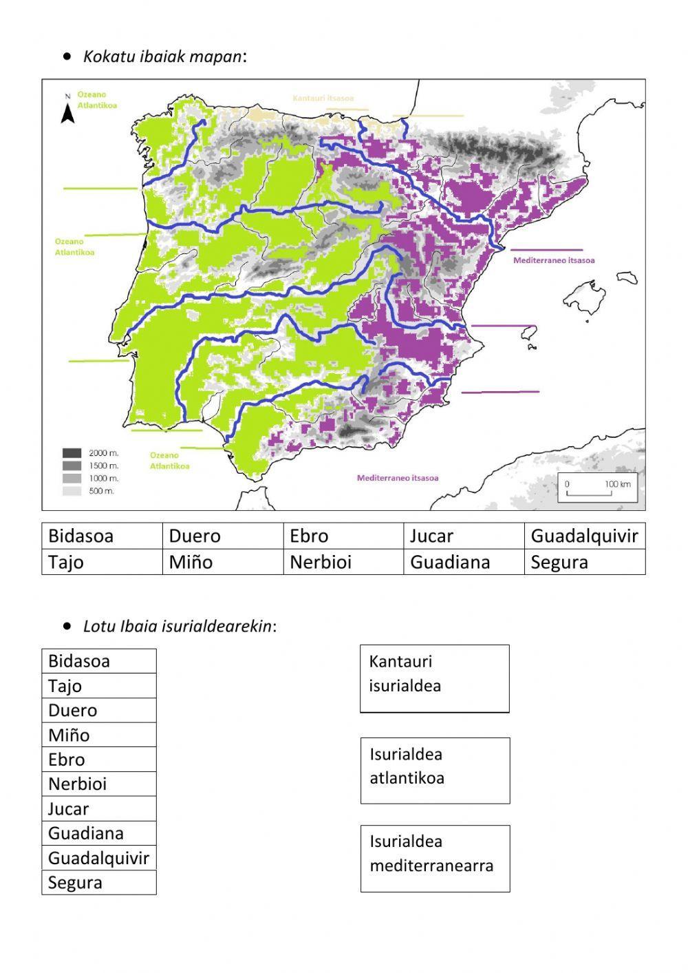Iberiar penintsulako ibaiak