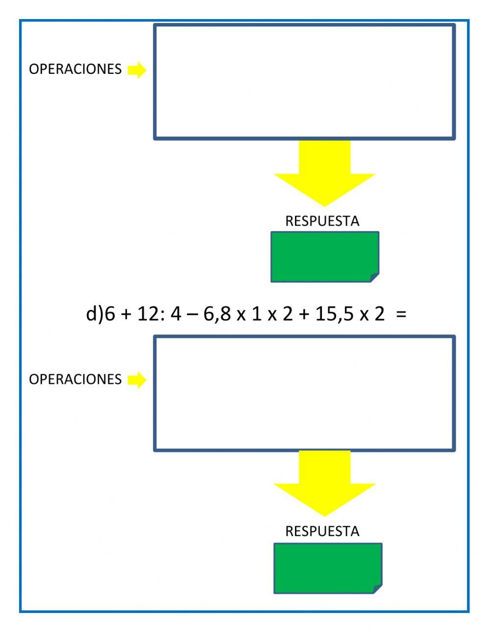 Operaciones Combinadas