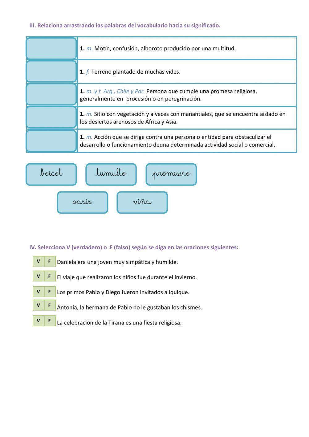 Plan lector Misterio en la Tirana