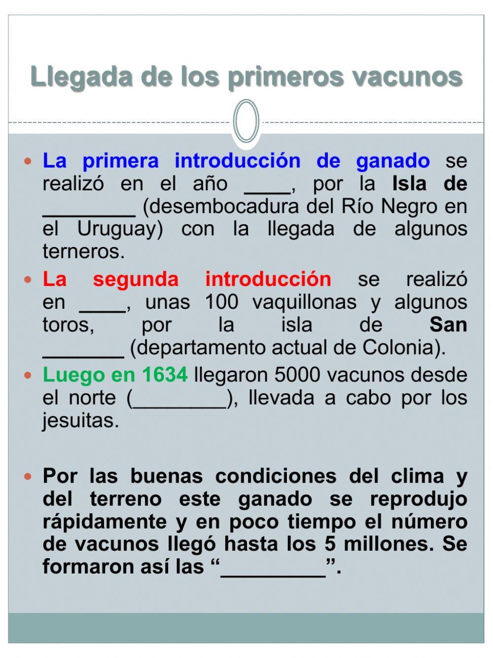 Ganadería, fundación de Colonia y Montevideo