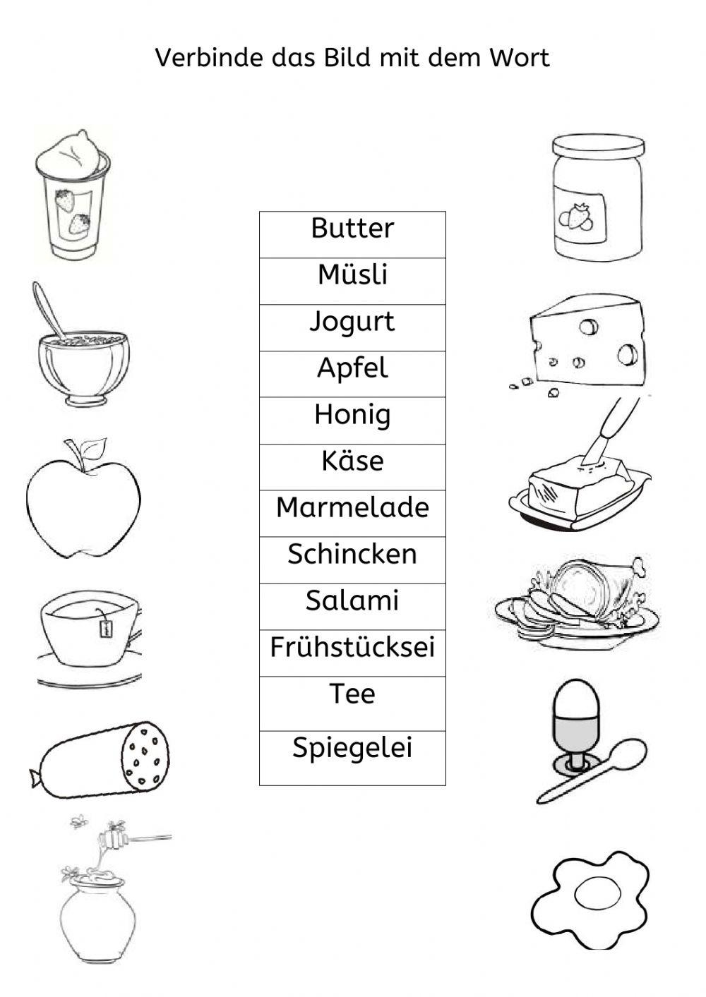 Verbinde das Bild mit dem Wort