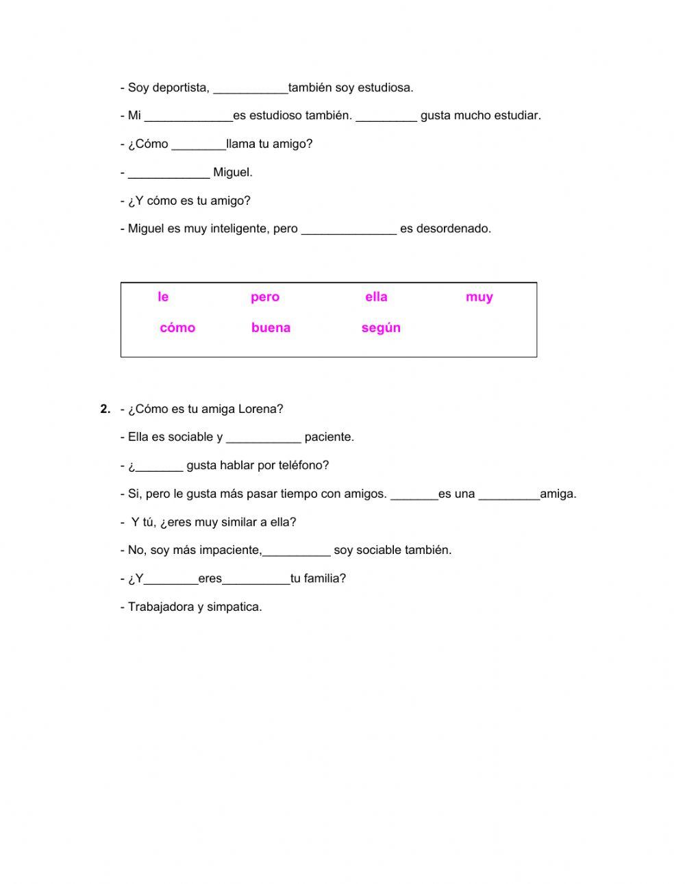 Personality Adjectives