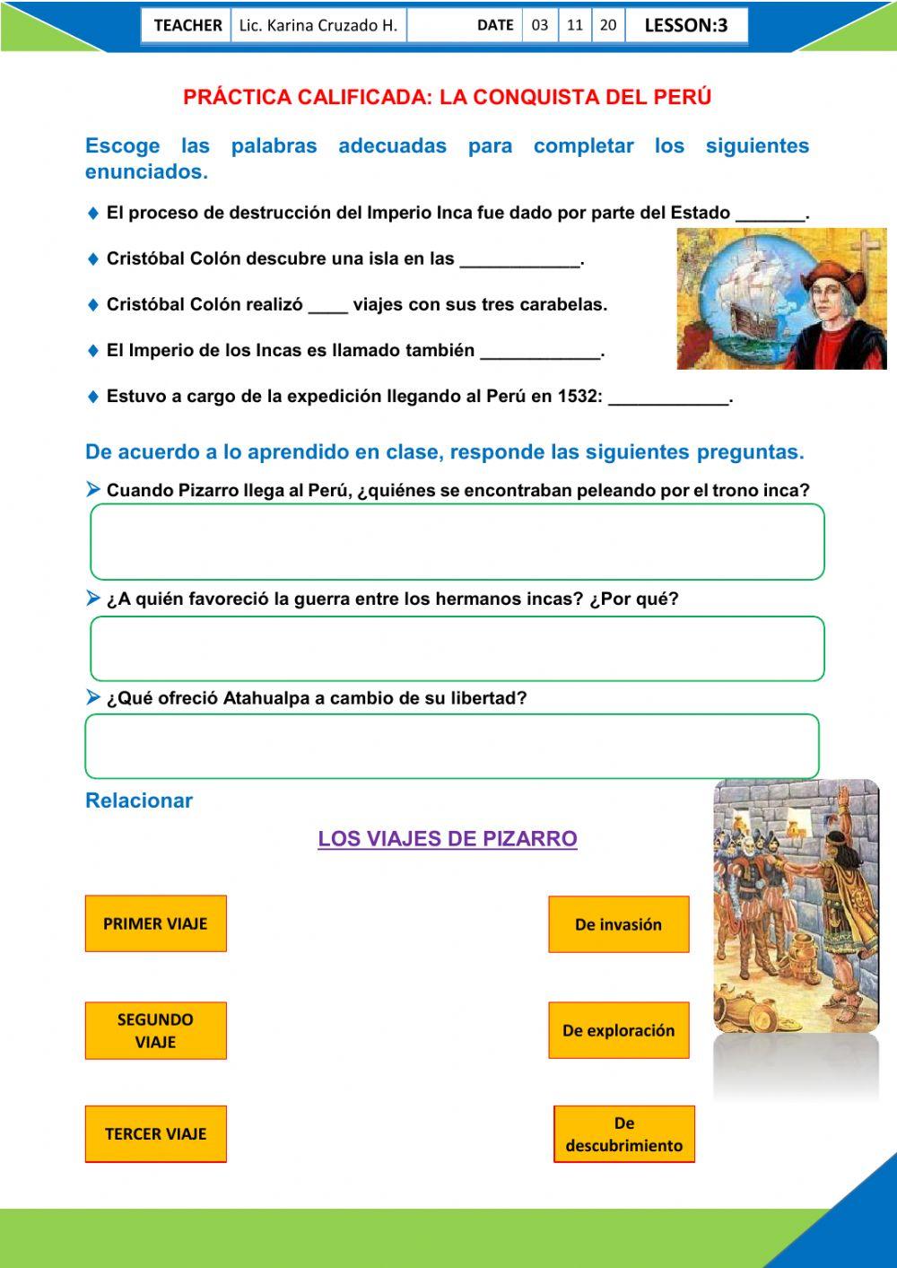 La conquista del Perú