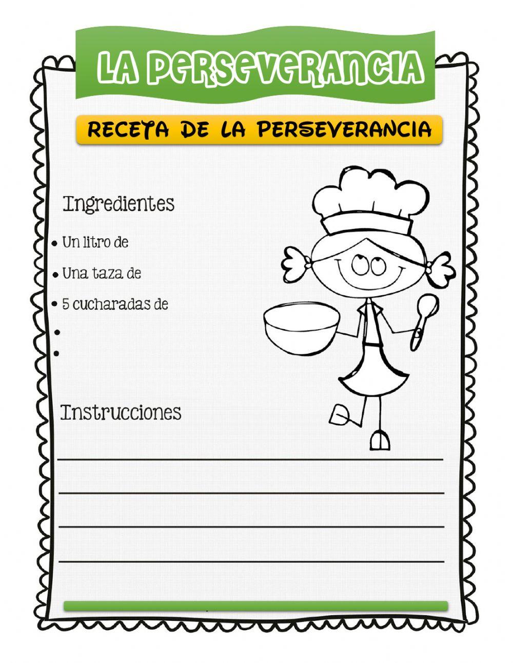 Receta de la Perseverancia