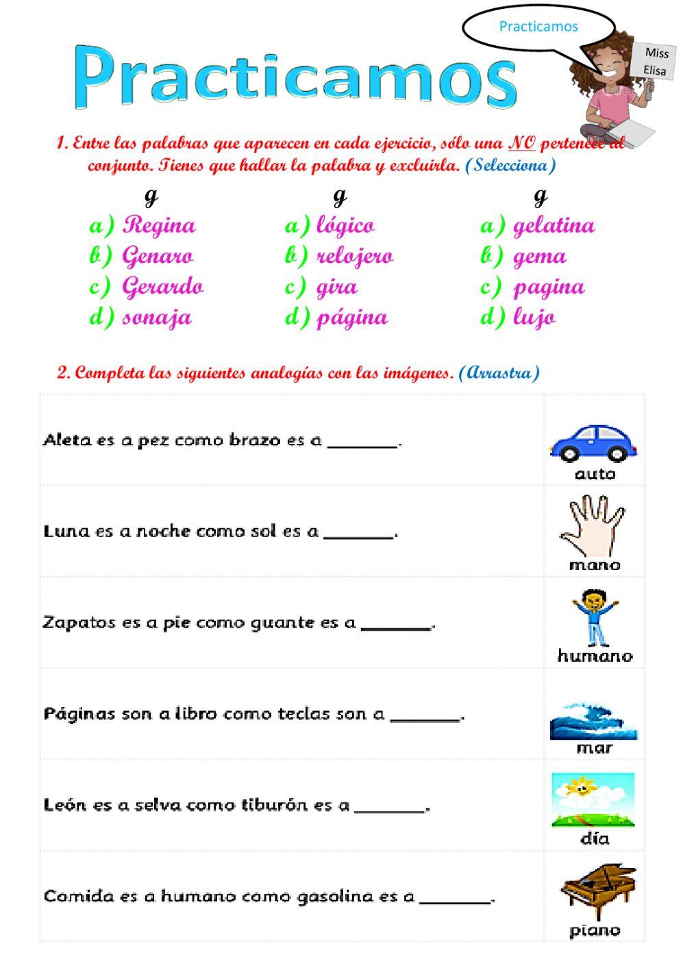 Practicamos Analogías