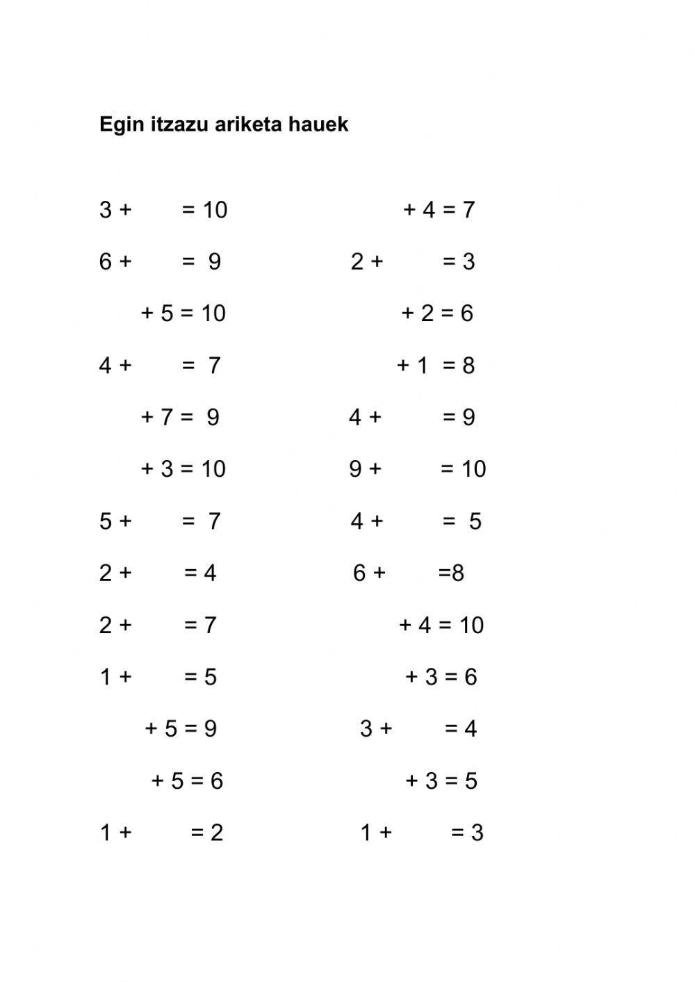 Zenbakien deskonposaketa