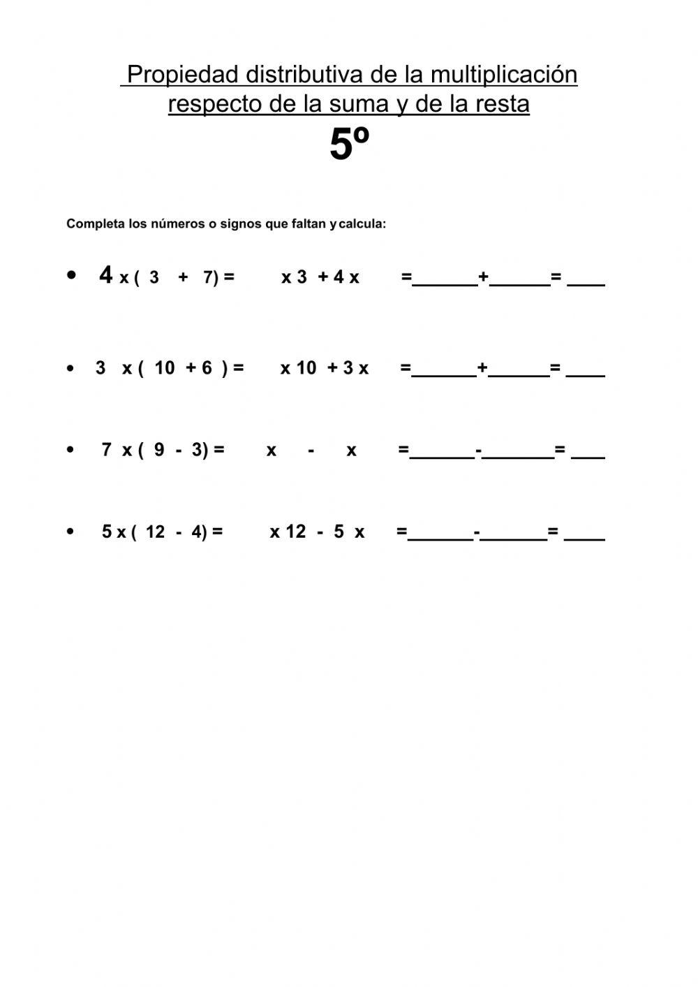Propiedad Distributiva