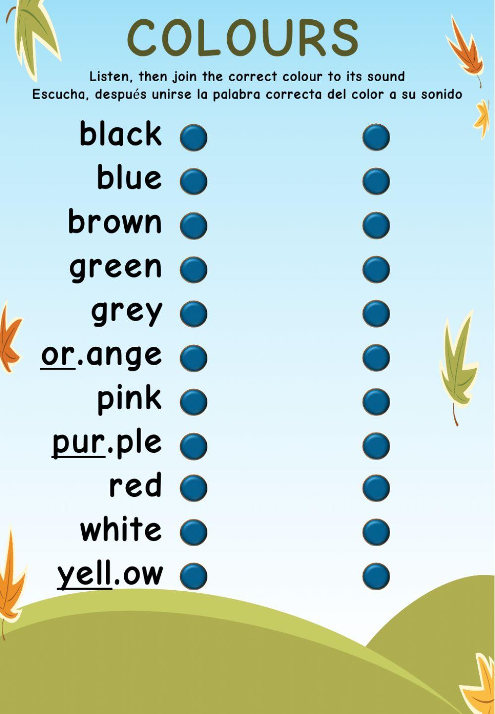 2021 Starters Vocabulary A4 LW Colours Audio 3