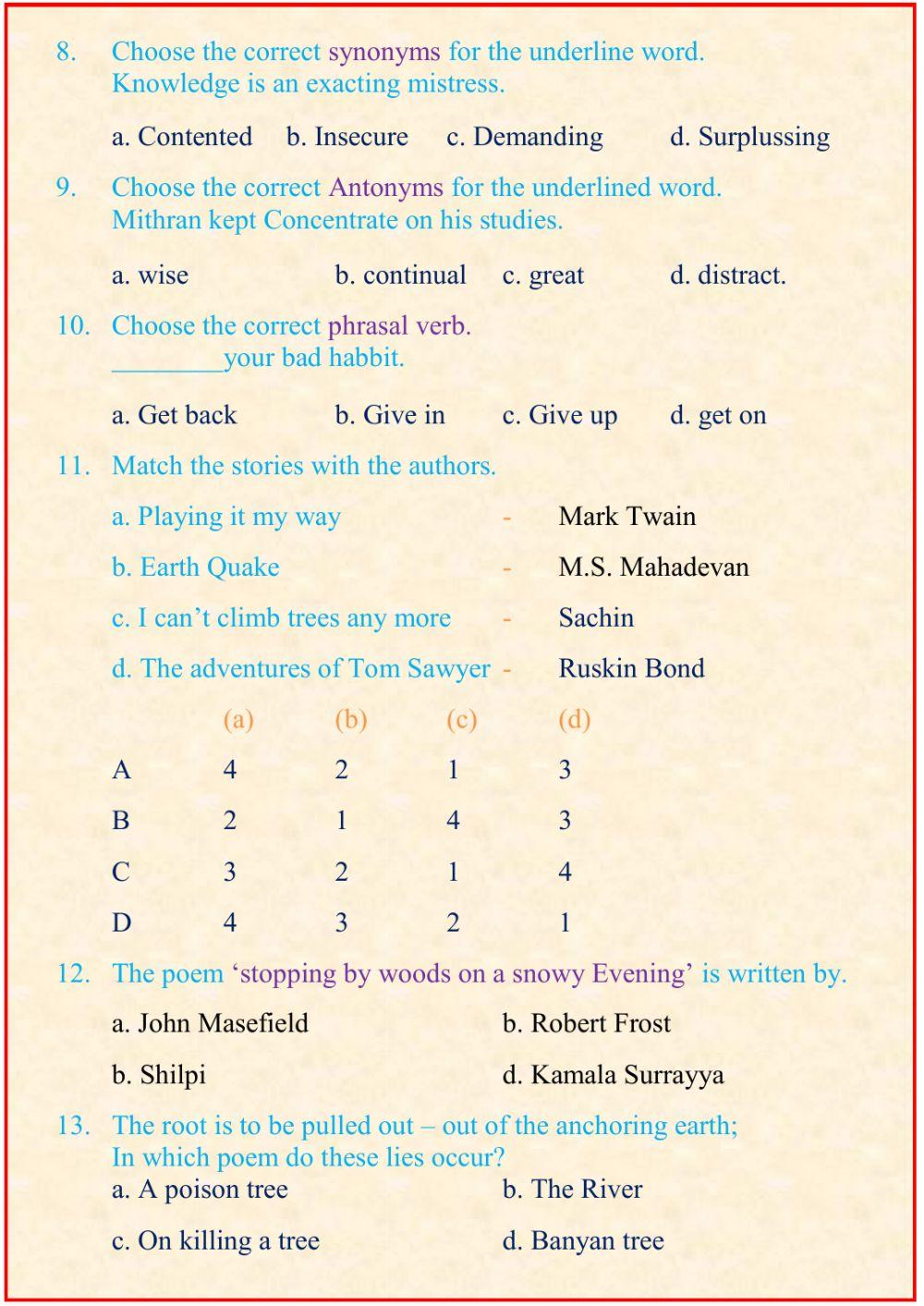 ix-std-english-worksheet-worksheet-live-worksheets