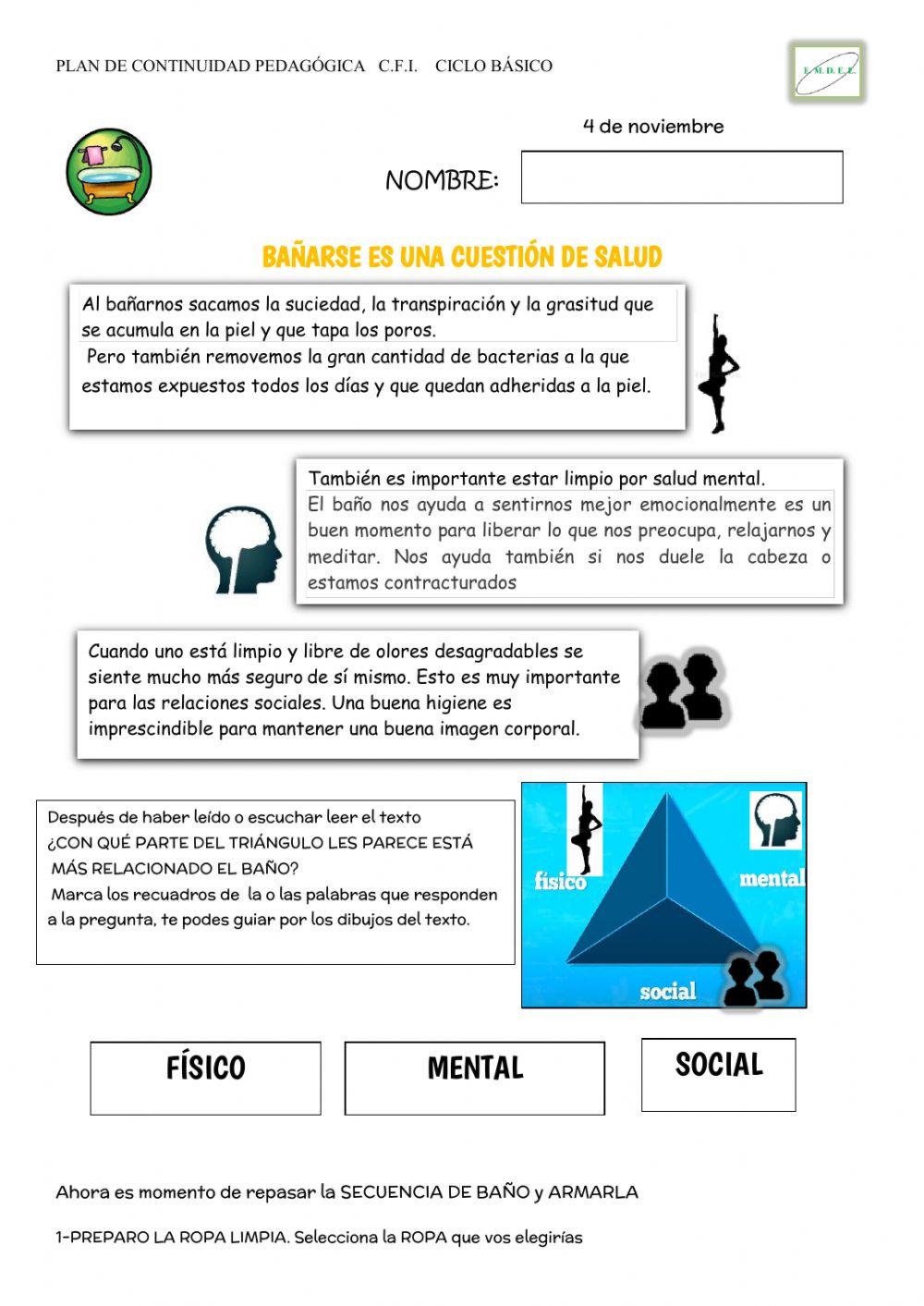 Bañarse es una cuestion de salud AYELEN