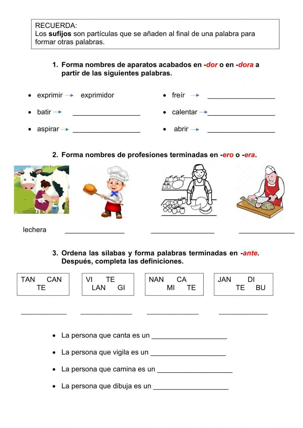 Prefijos Y Sufijos Online Pdf Worksheet Live Worksheets – NBKomputer