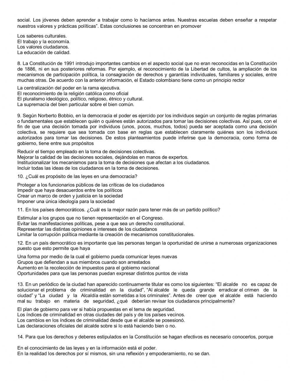 Evaluación derechos humanos