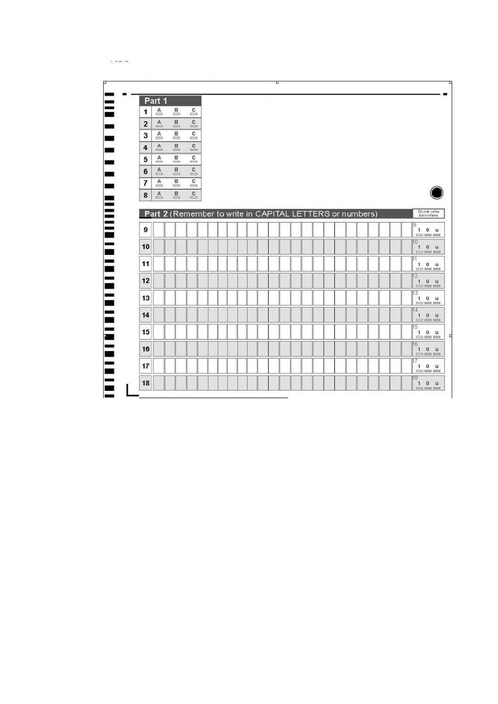 First For Schools Sample listening I