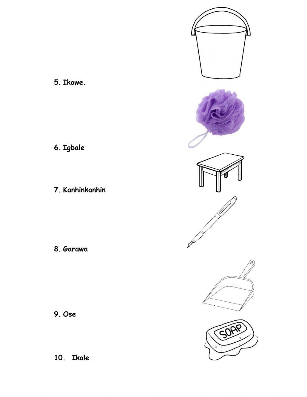 Grade 2 yoruba mid term test