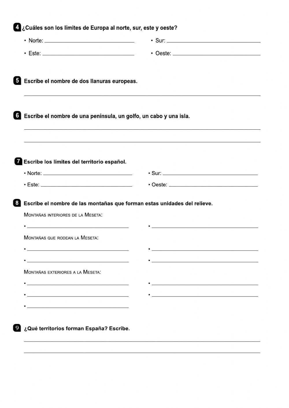 Relieve europa y españa