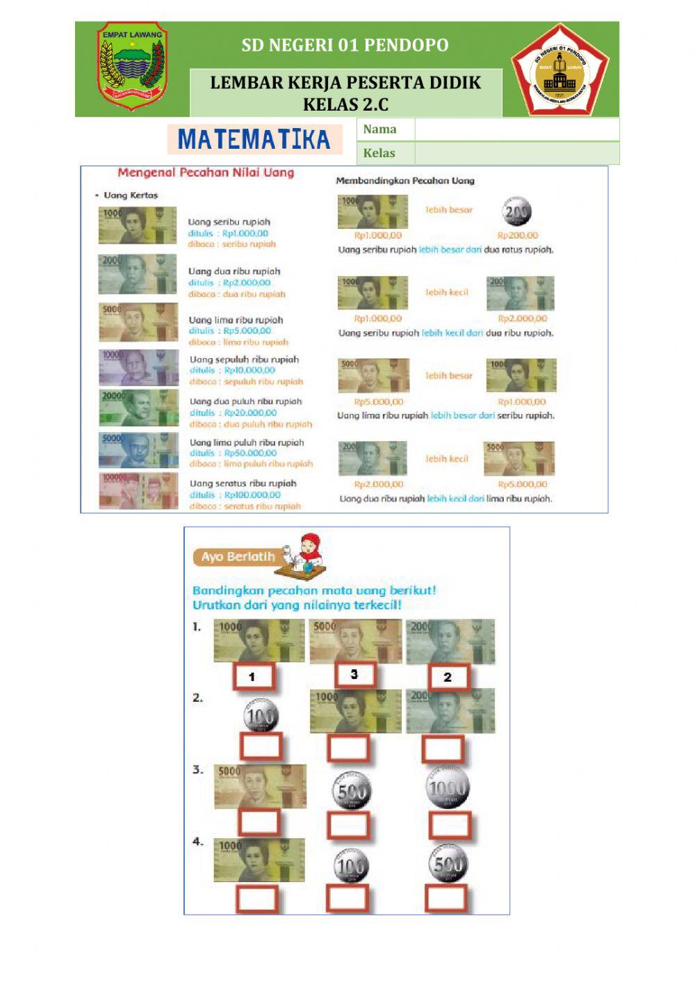 Tema 3 subtema 1 pembelajaran 3 (matematika)