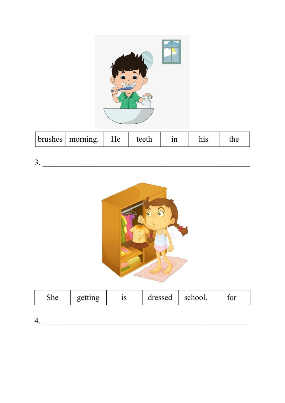 English year 3 Right now