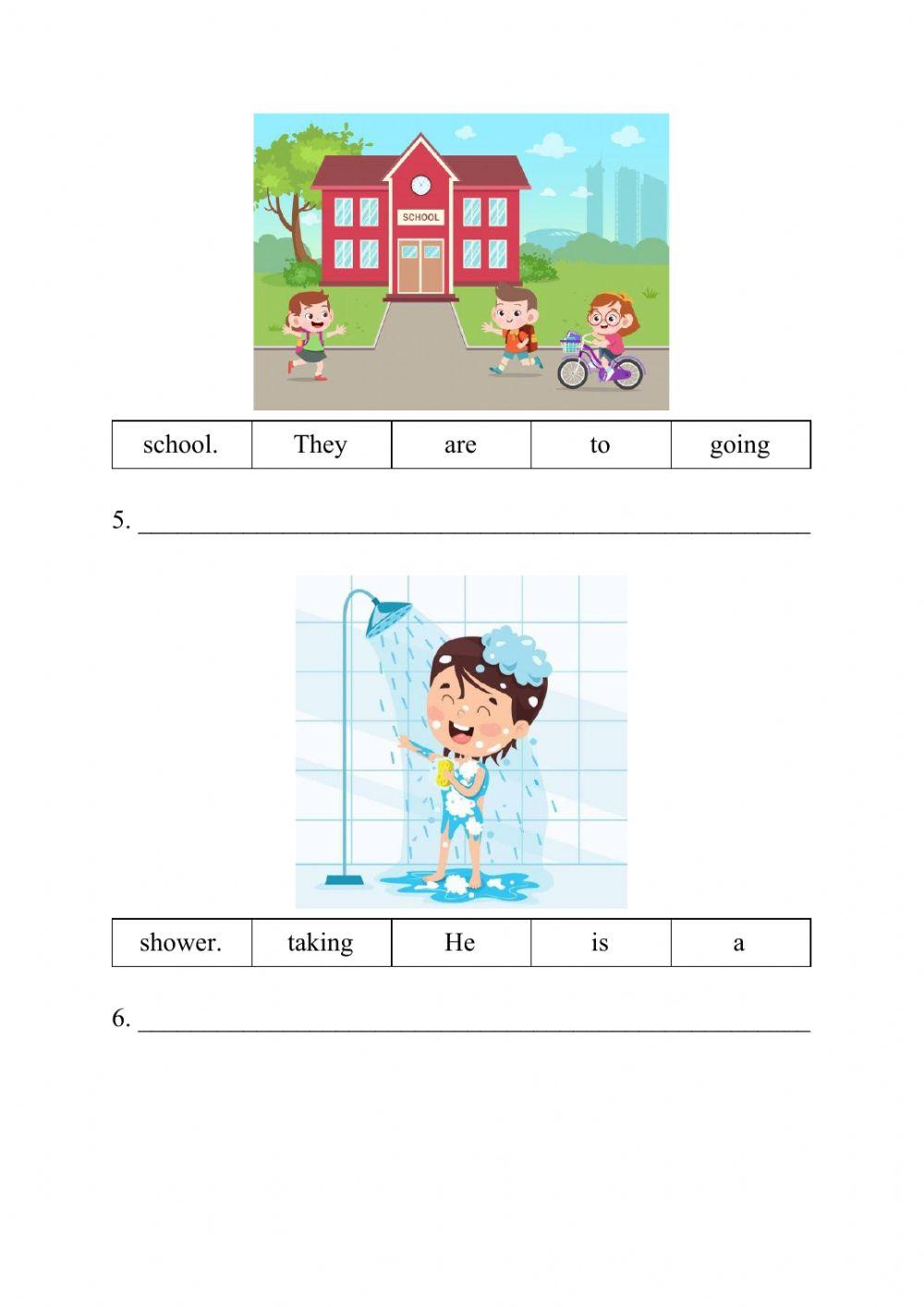 English year 3 Right now