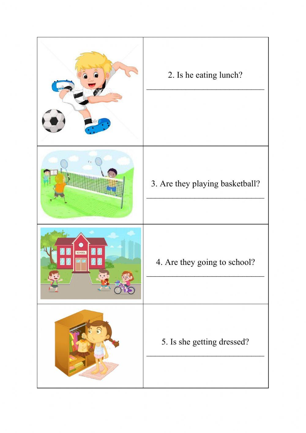 English year 3 Right now