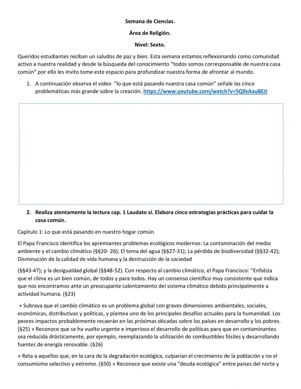 Interconectados cuidemos la madre tierra