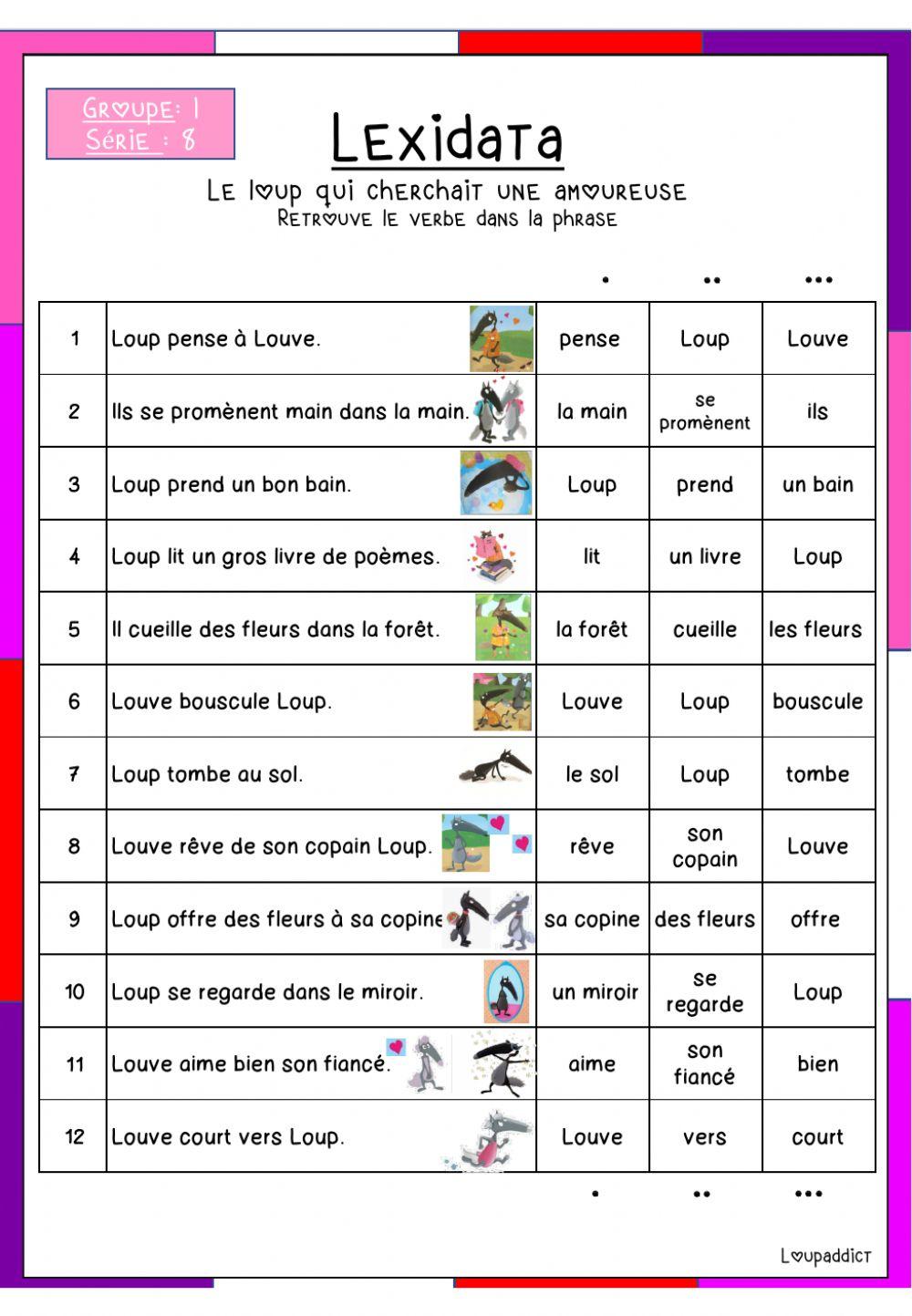 Retrouve le verbe dans la phrase