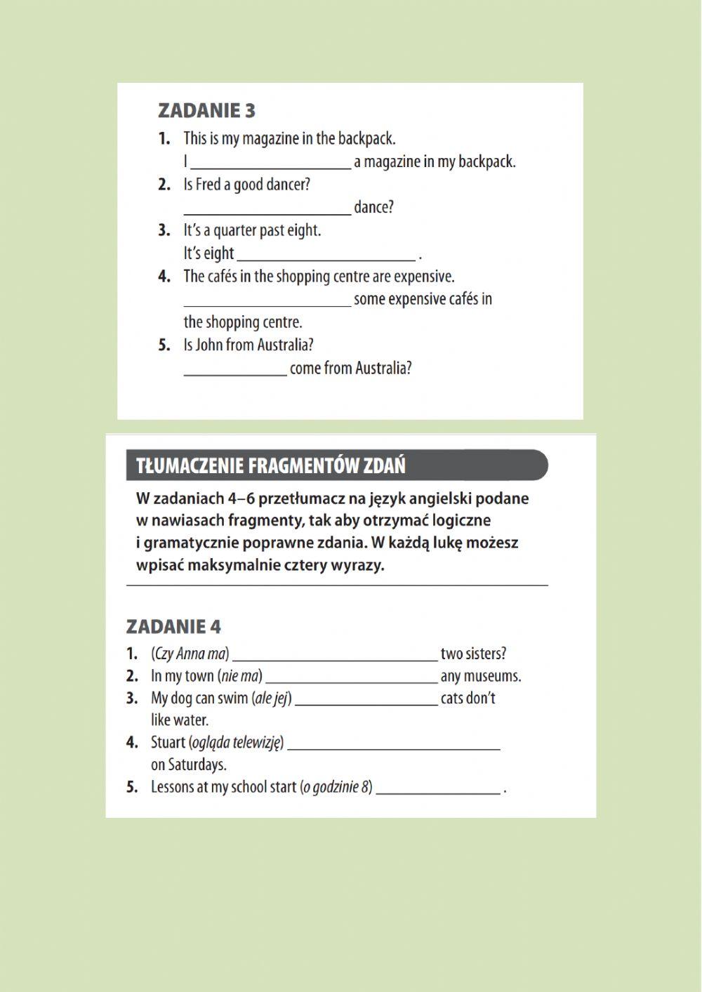 E8 tłumaczenia i transformacje