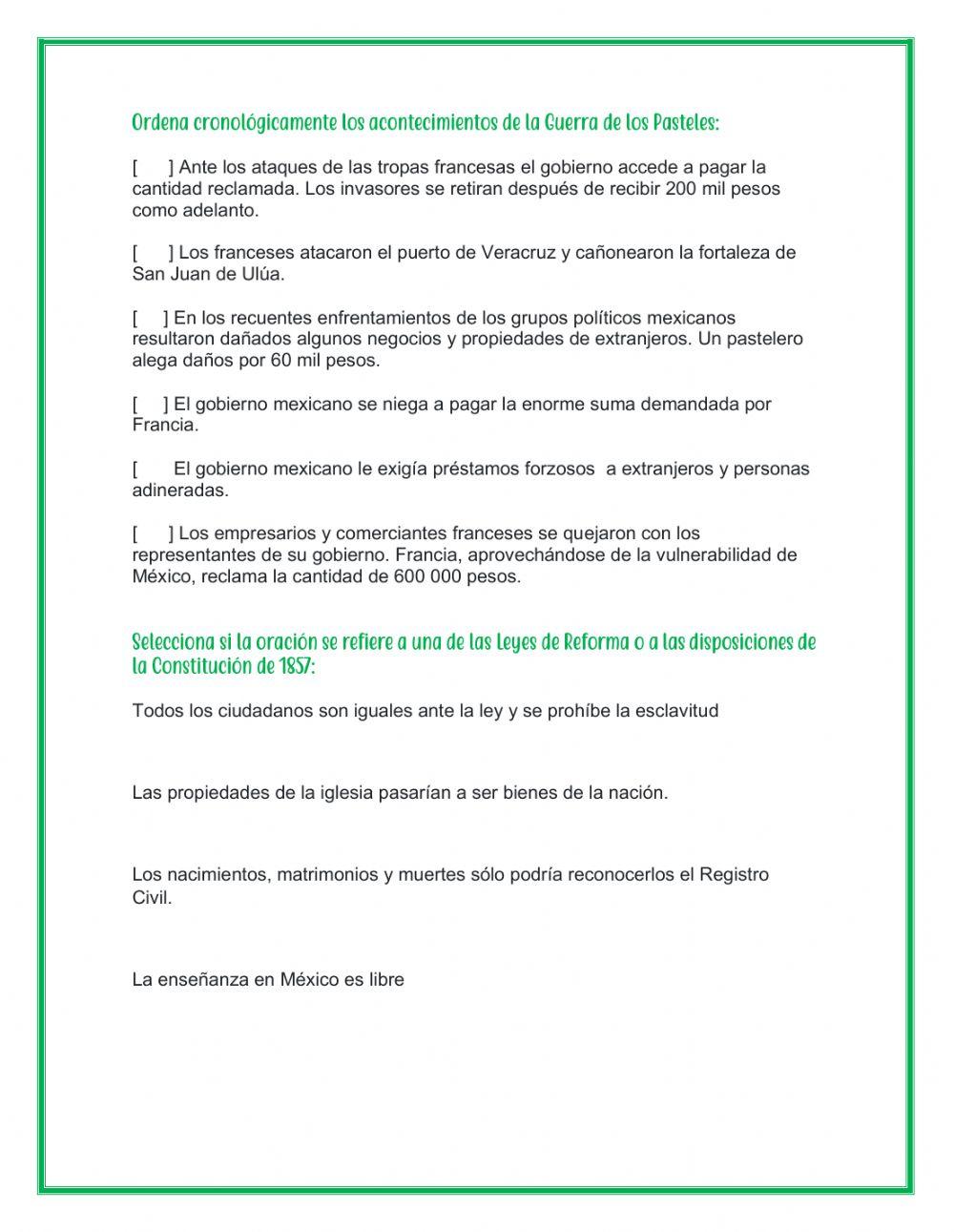 Repaso de Historia 2do parcial trimestre 1