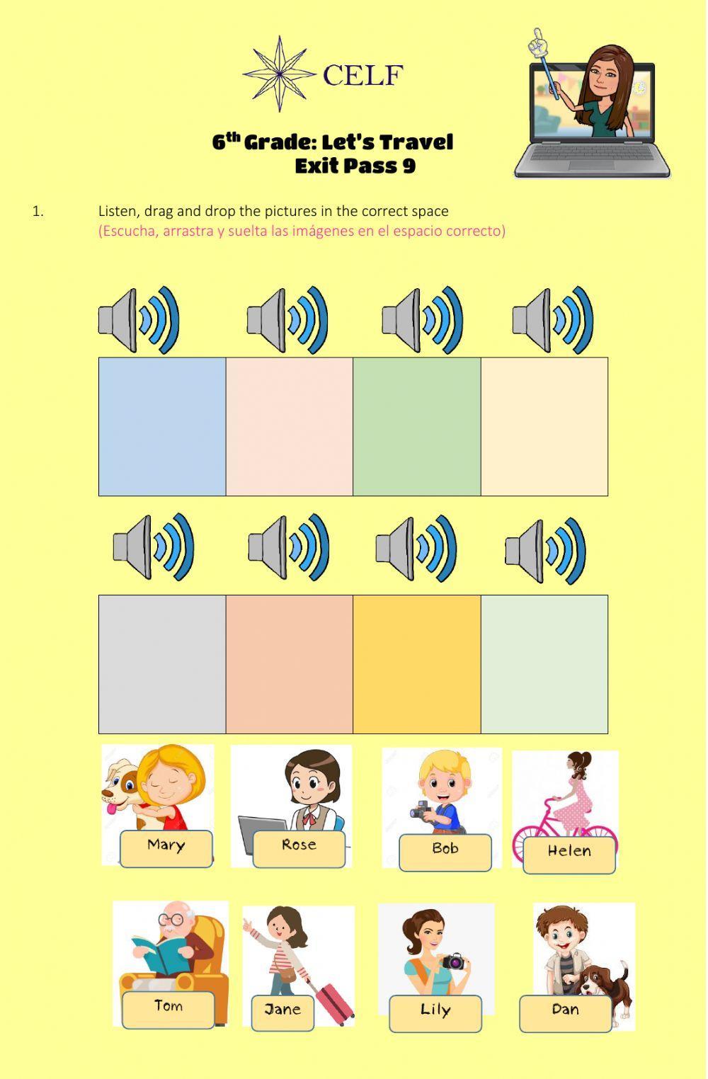 6th Grade Exit pass 9