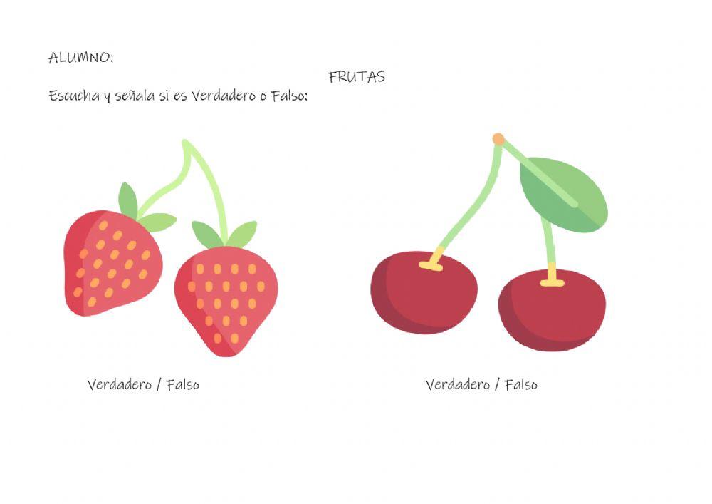 Frutas vocabulario