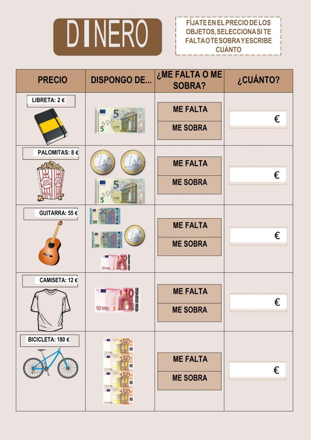 Dinero:¿sobra o falta?