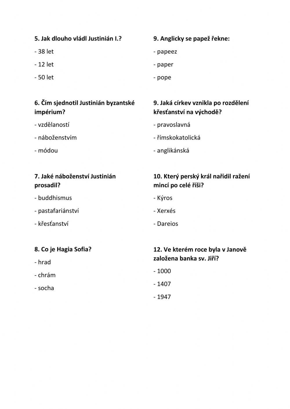 Byzantská říše I.