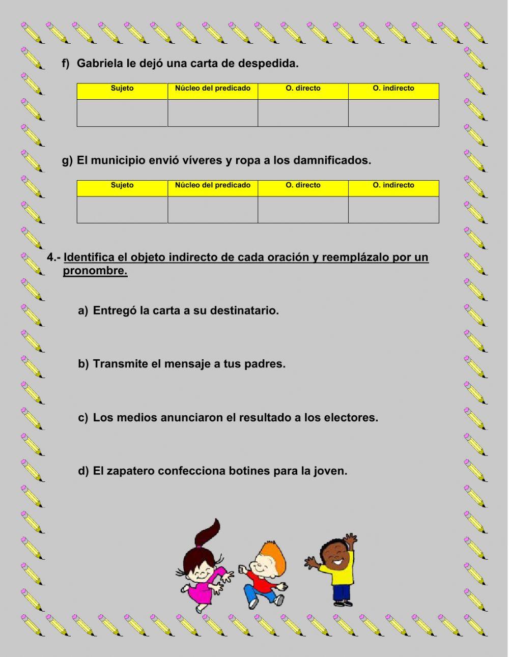 Estructura del predicado.