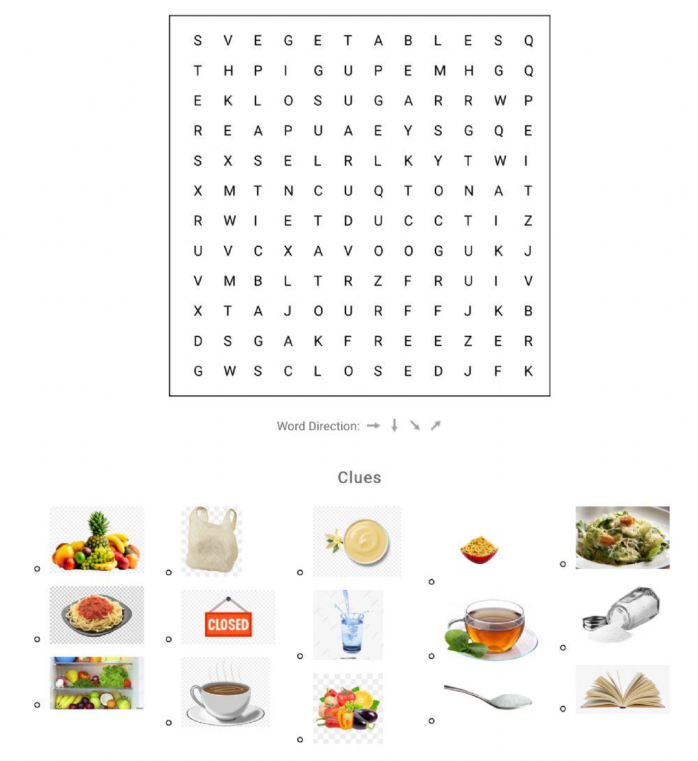 Vocabulary U-4 Wordsearch