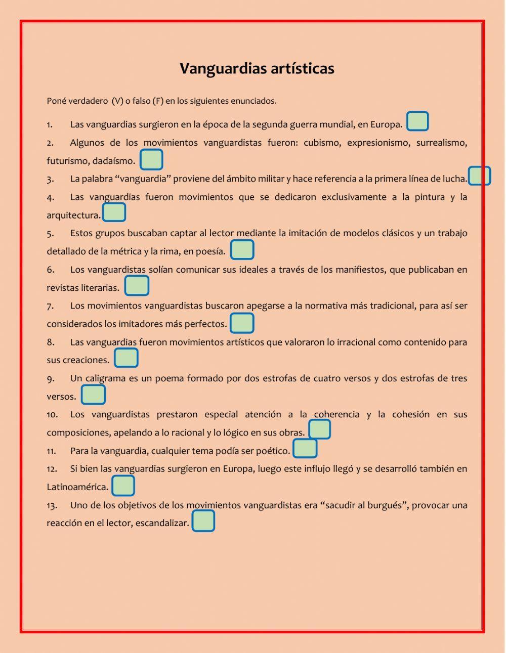 Vanguardias artísticas