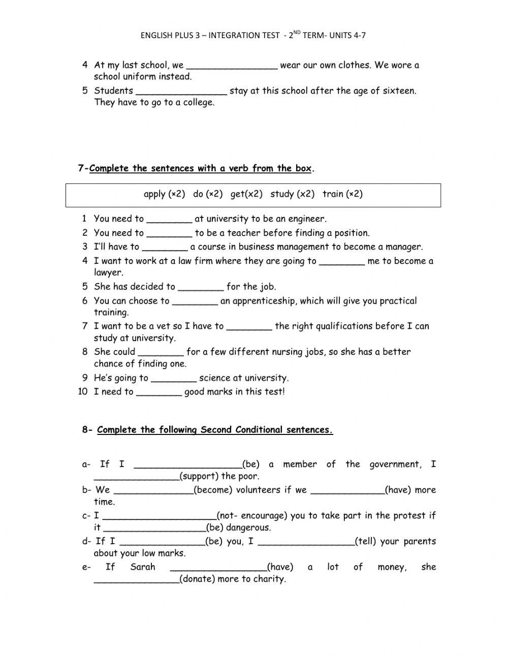 Final Test English Plus 3