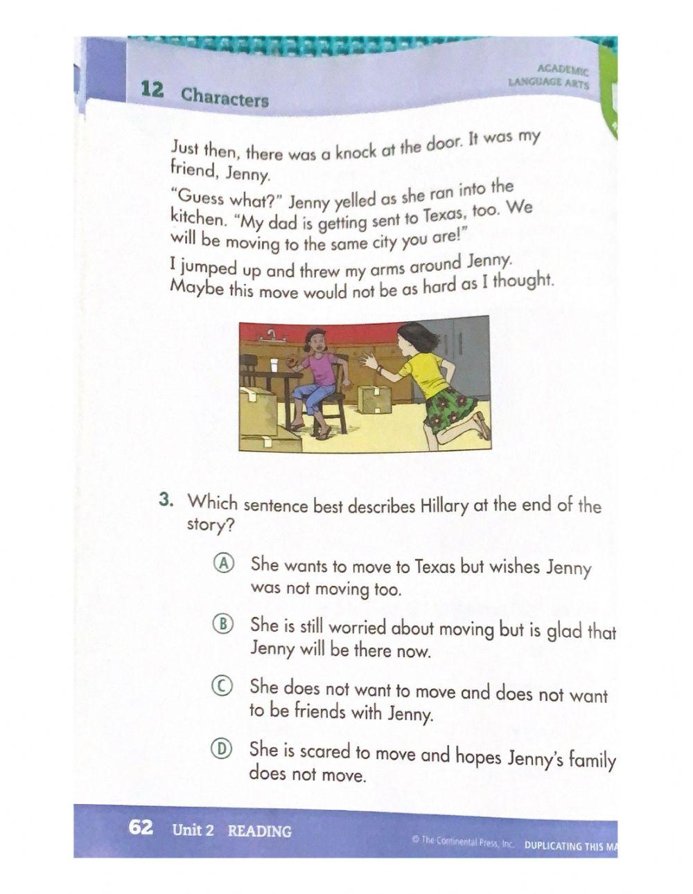 Lesson 12 charactr reading