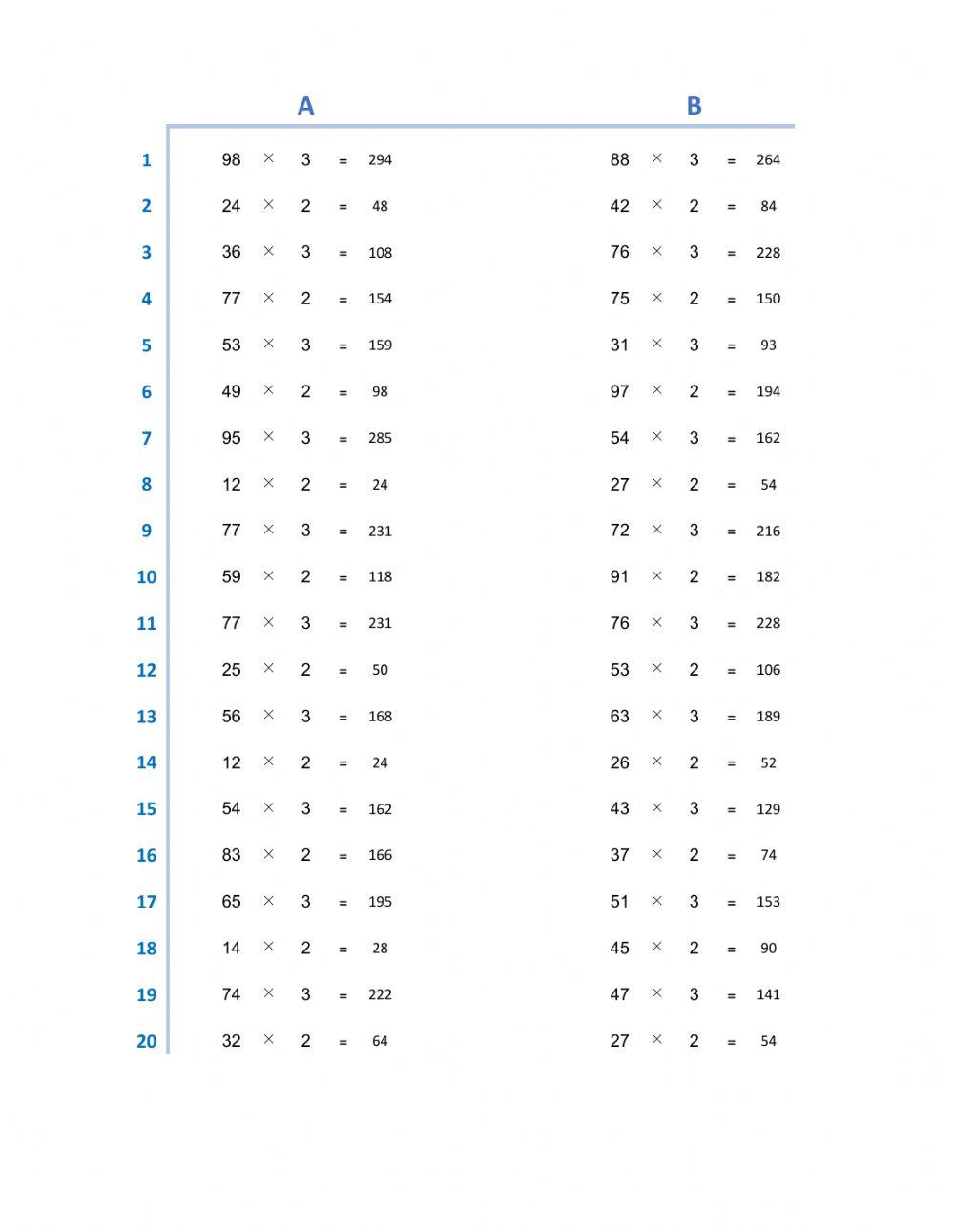 multiply 2n3 exercise