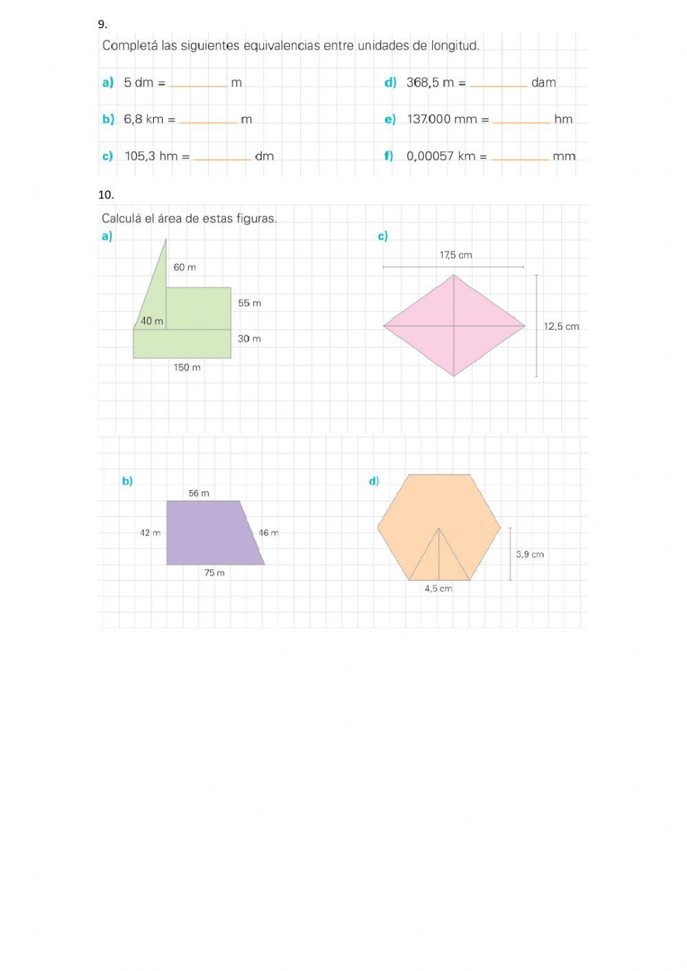 Bloque de recuperación 6: geometría