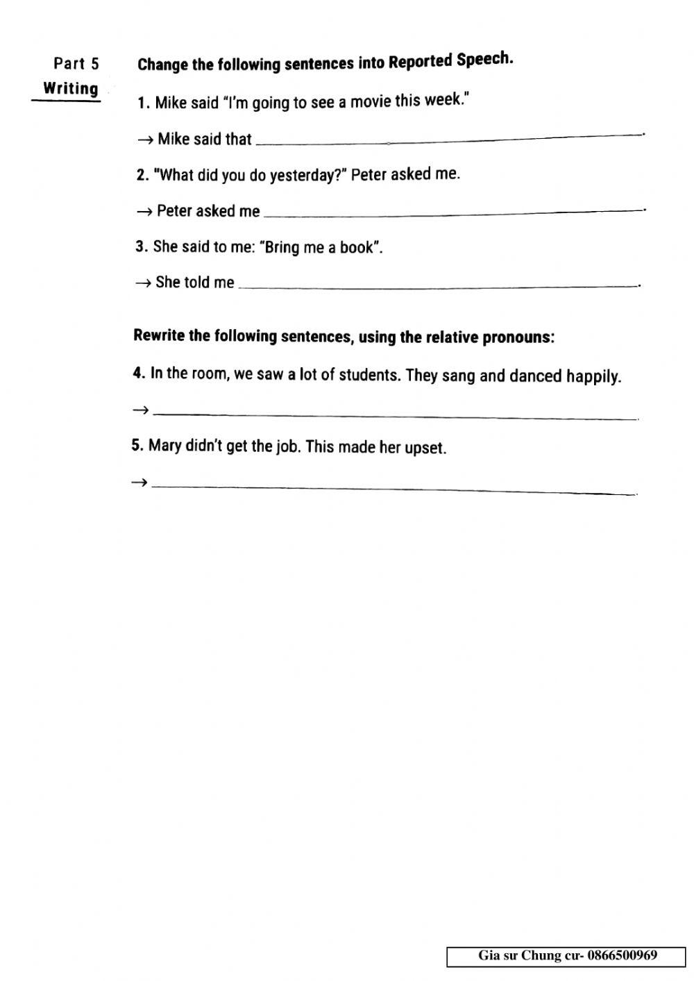 Lớp 10 - Kiểm tra 45 phút Unit 8,9