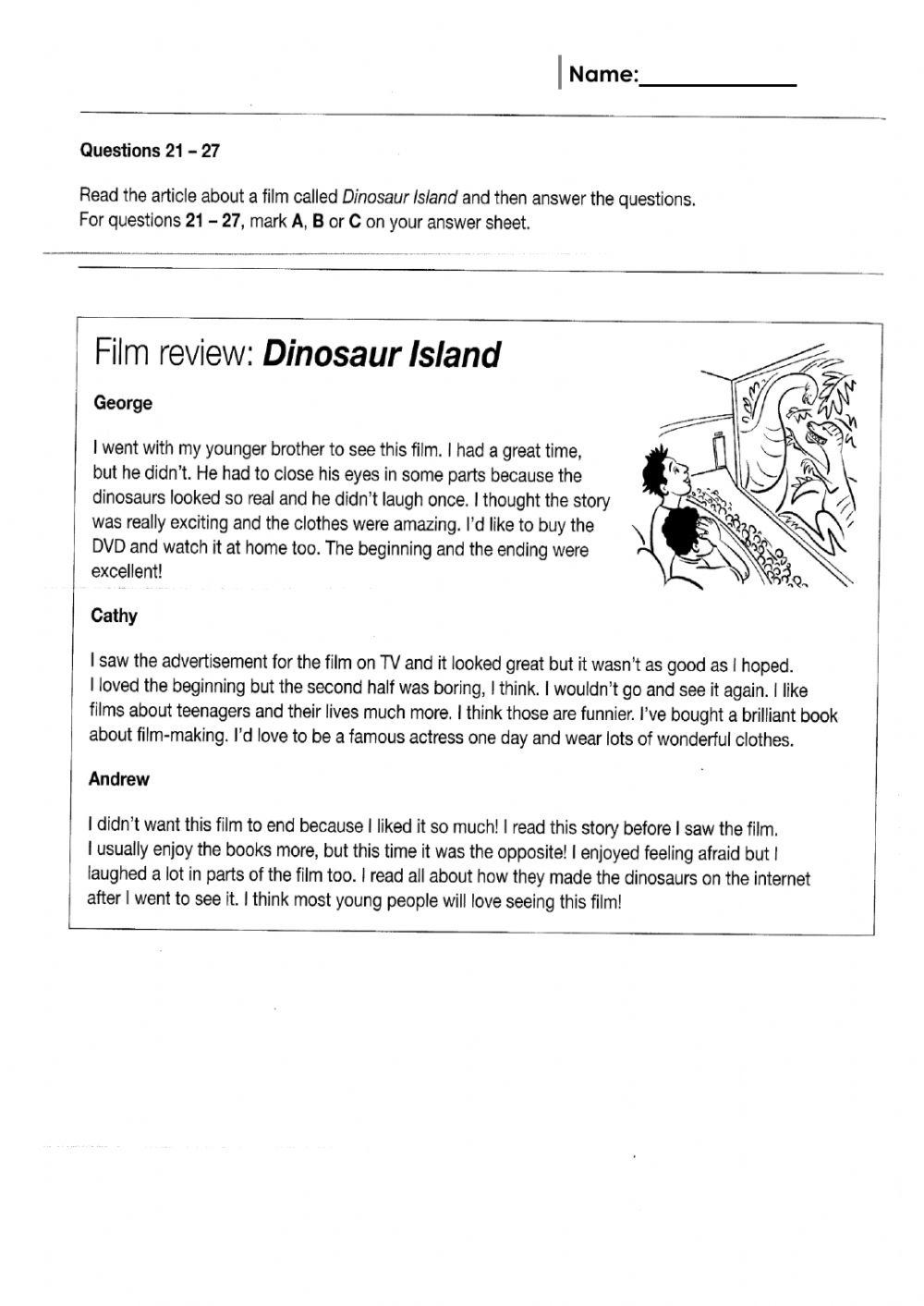 Final test reading teens 2