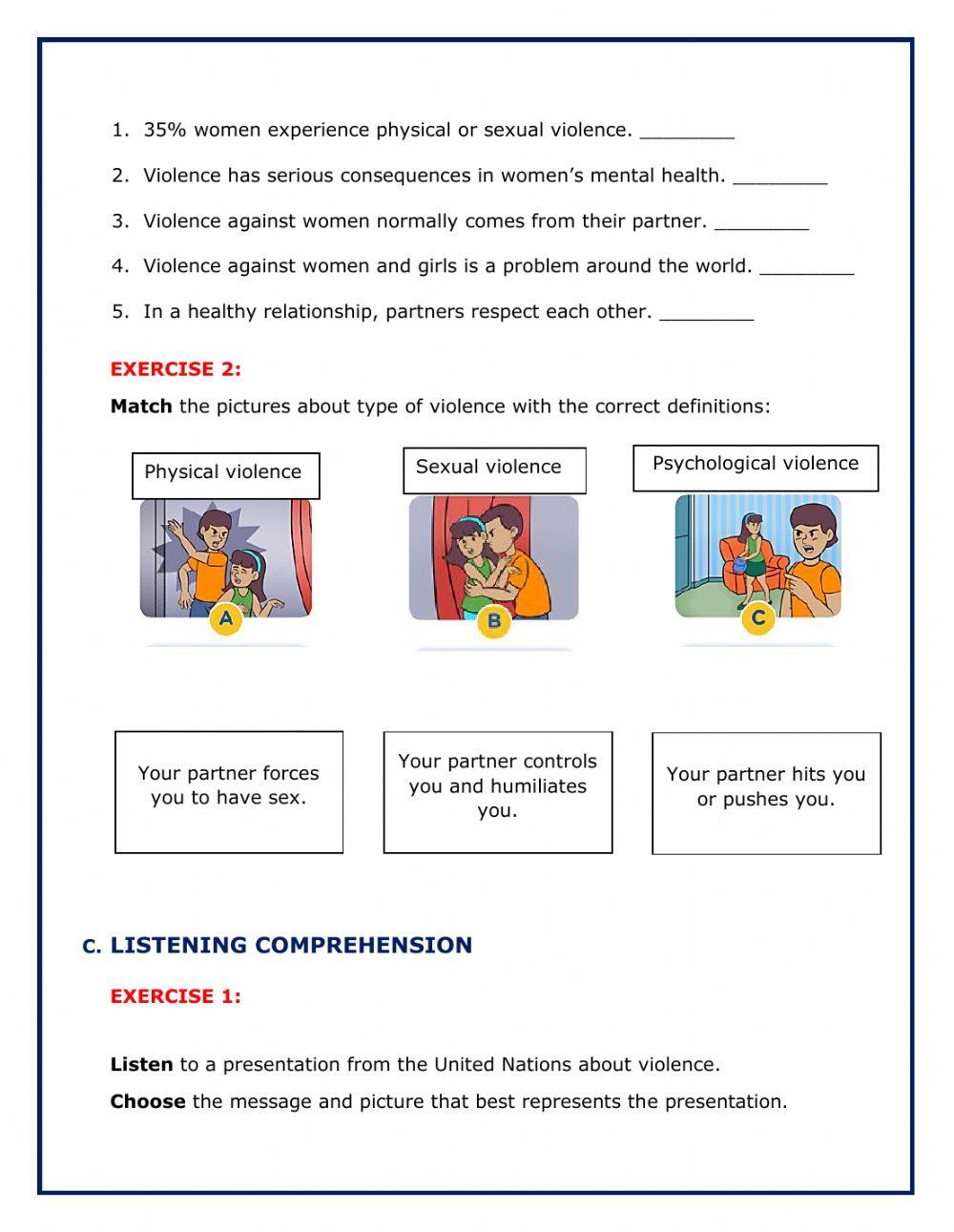 Let-s stop violence against women and girls - speak up