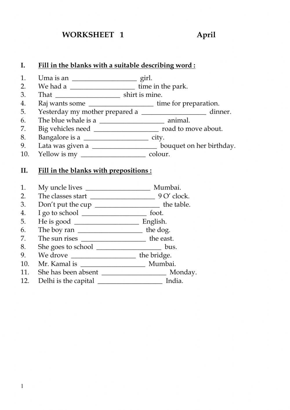 Fill in the blanks free online exercise | Live Worksheets fill-in-the-blanks-free-online-exercise-live-worksheets