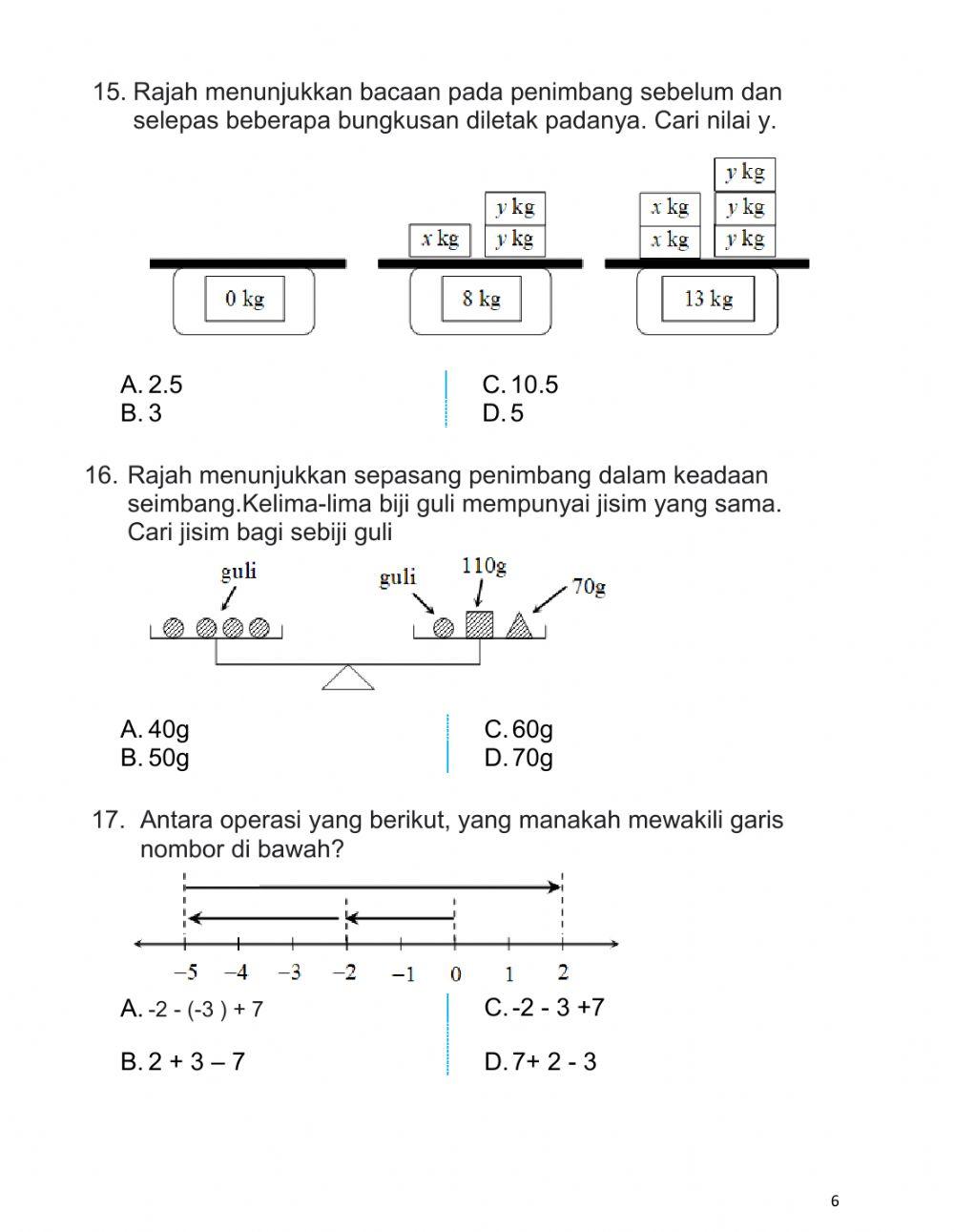 ULANGKAJI MATEMATIK T3 SET 2