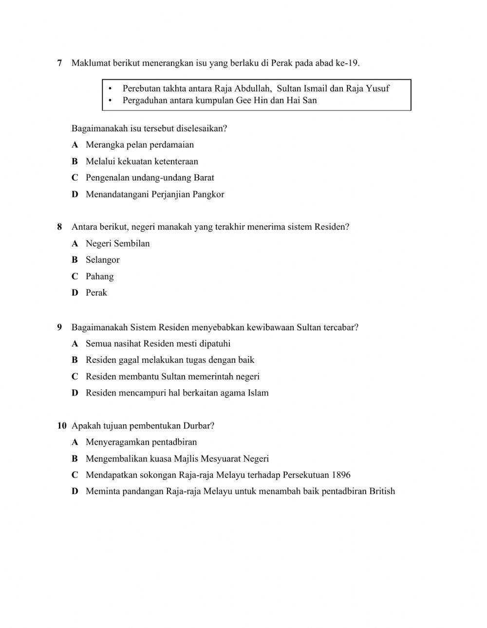 Sejarah Bab 3 Ting. 3